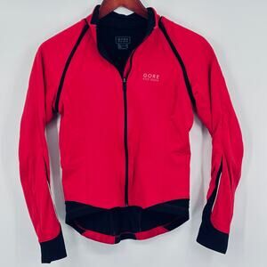 Hi-Vis Windstopper Soft Shell‎ Cycling Jacket Gore Bike Wear Women’s Red Black S